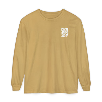 The Montana Plan, Ballot Box, image on back - Unisex Long Sleeve