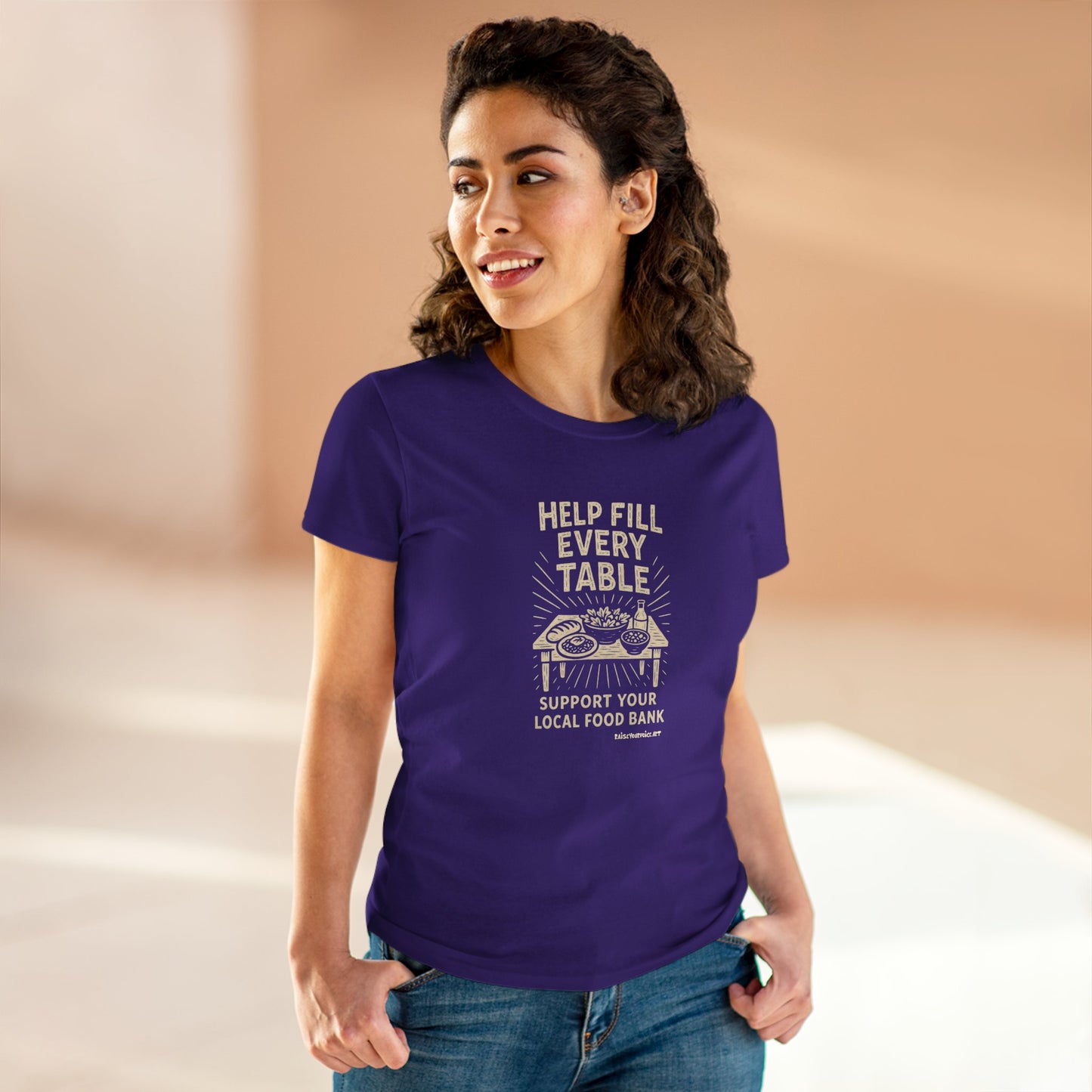 Help Fill Every Table Food Insecurity Awareness Women's Tee