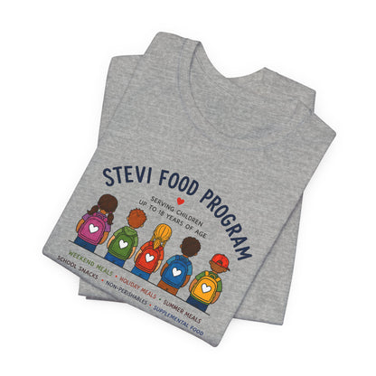 Stevi Food Program Backpacks – Unisex Jersey Short Sleeve Tee