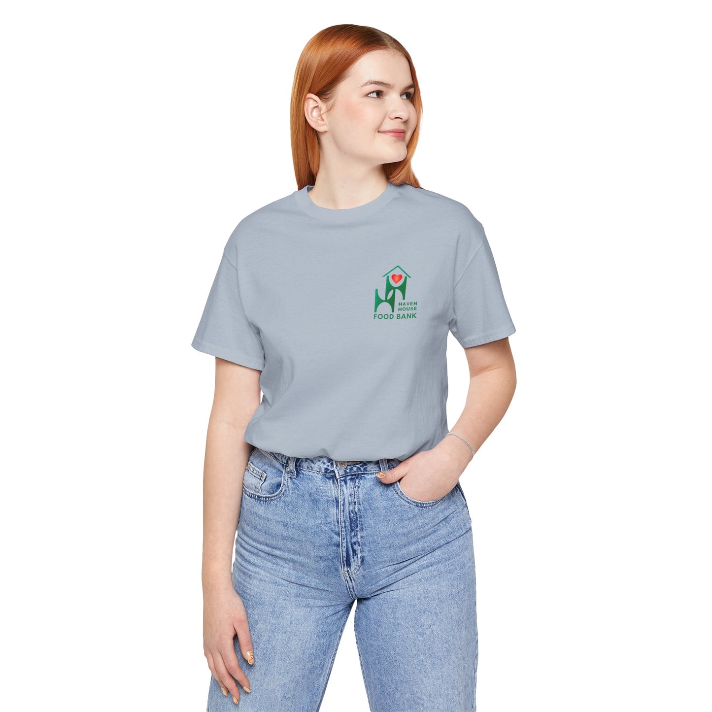 I support Haven House Food Bank – for all who enter, unisex tee