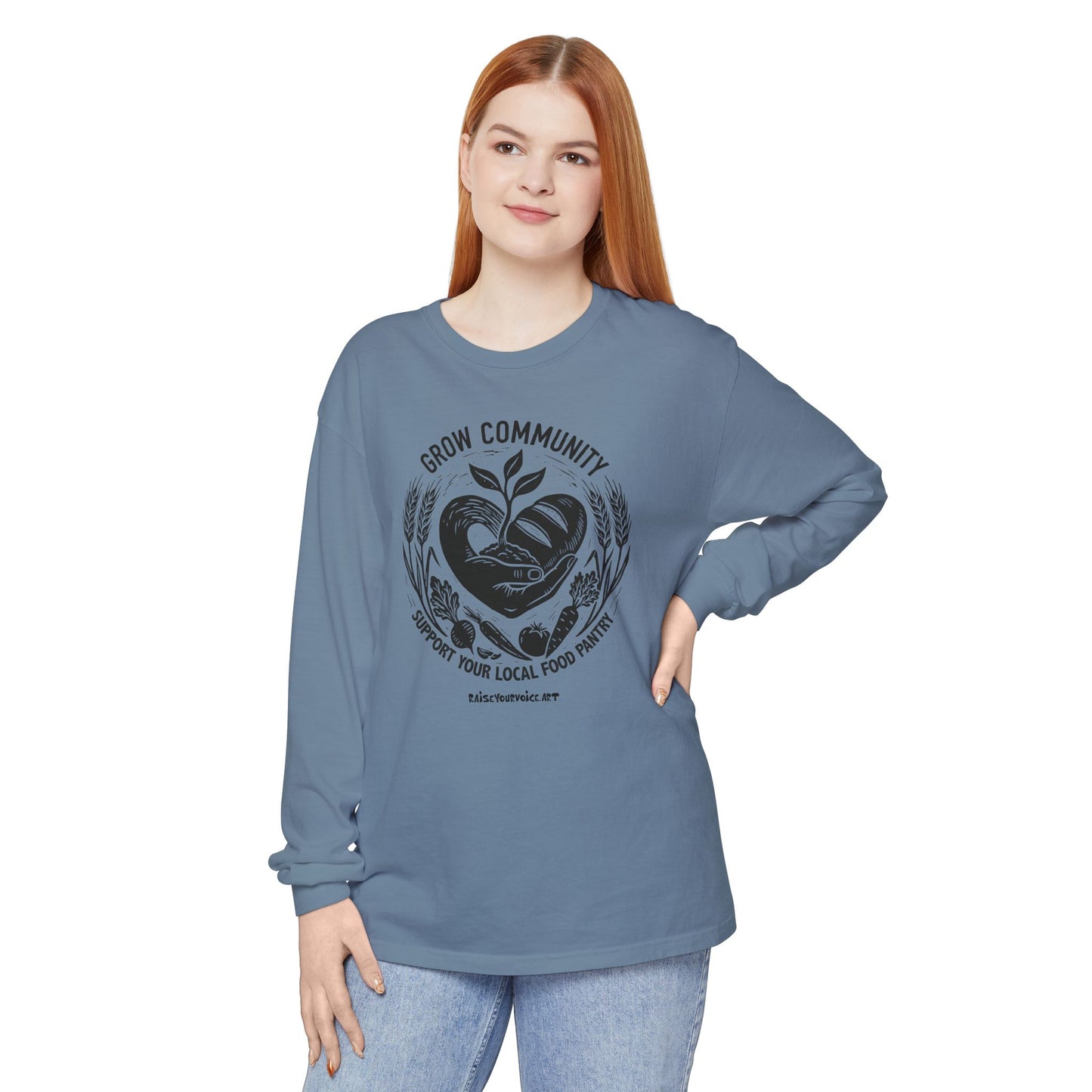 Grow Community Food Security Awareness Unisex Long Sleeve Tee