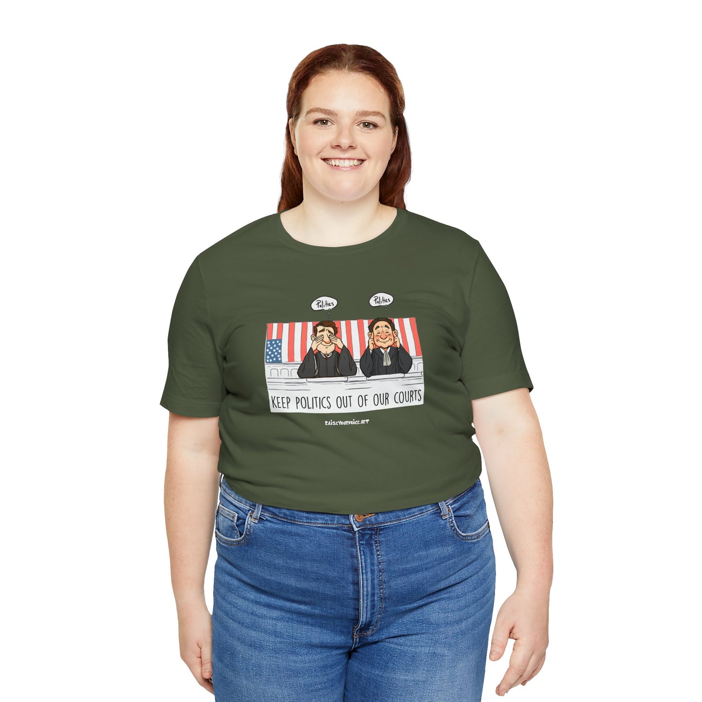 Keep Politics out of Court, unisex tee