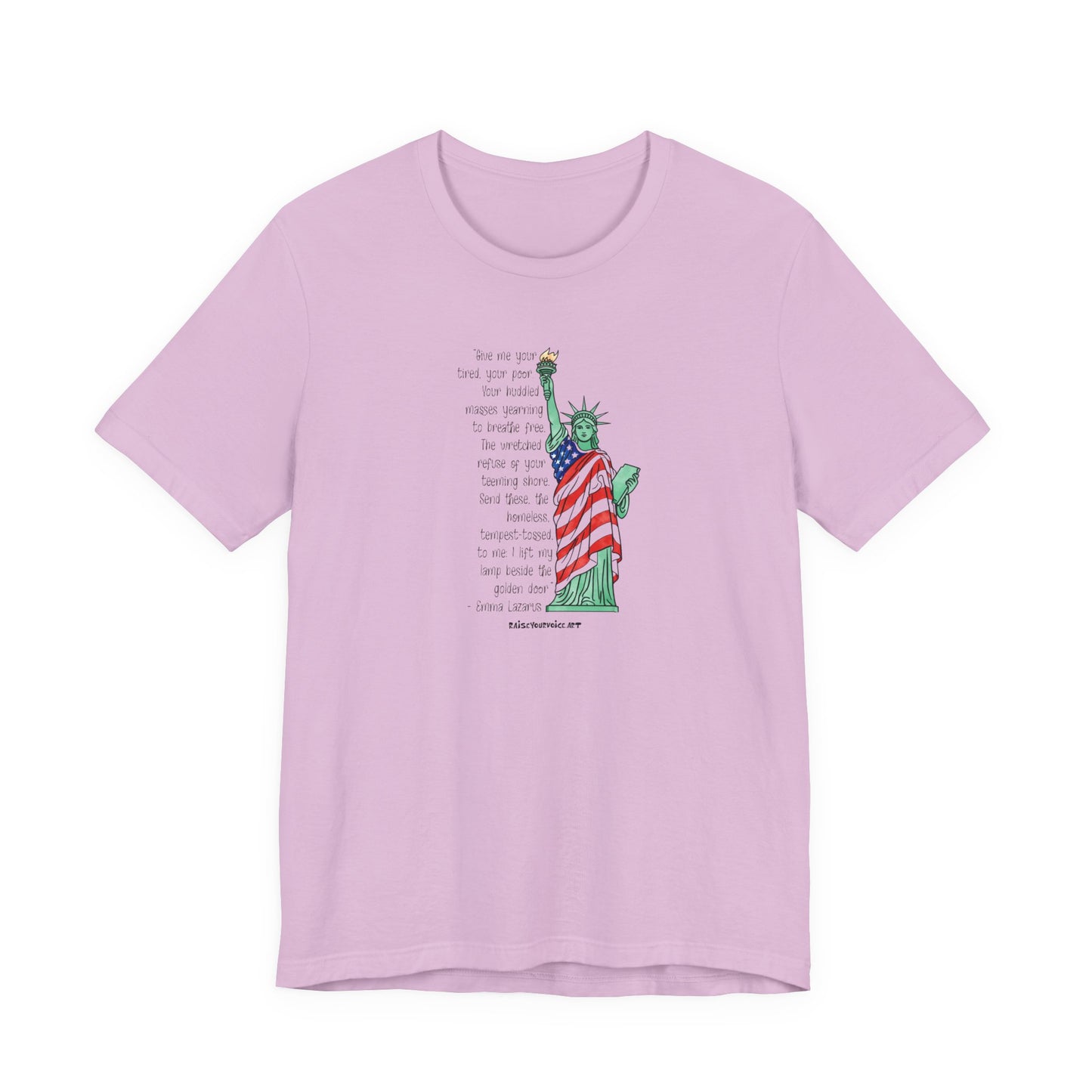 Give me your tired, your poor, your huddled…,unisex tee