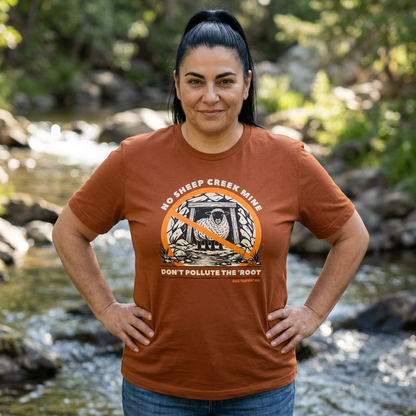 No Sheep Creek Mine, Don’t Pollute the Root, Unisex Jersey Short Sleeve Tee