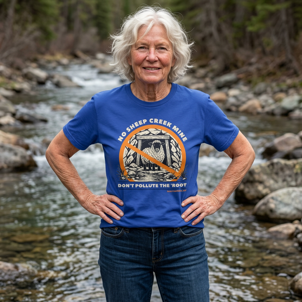 No Sheep Creek Mine, Don’t Pollute the Root, Unisex Jersey Short Sleeve Tee