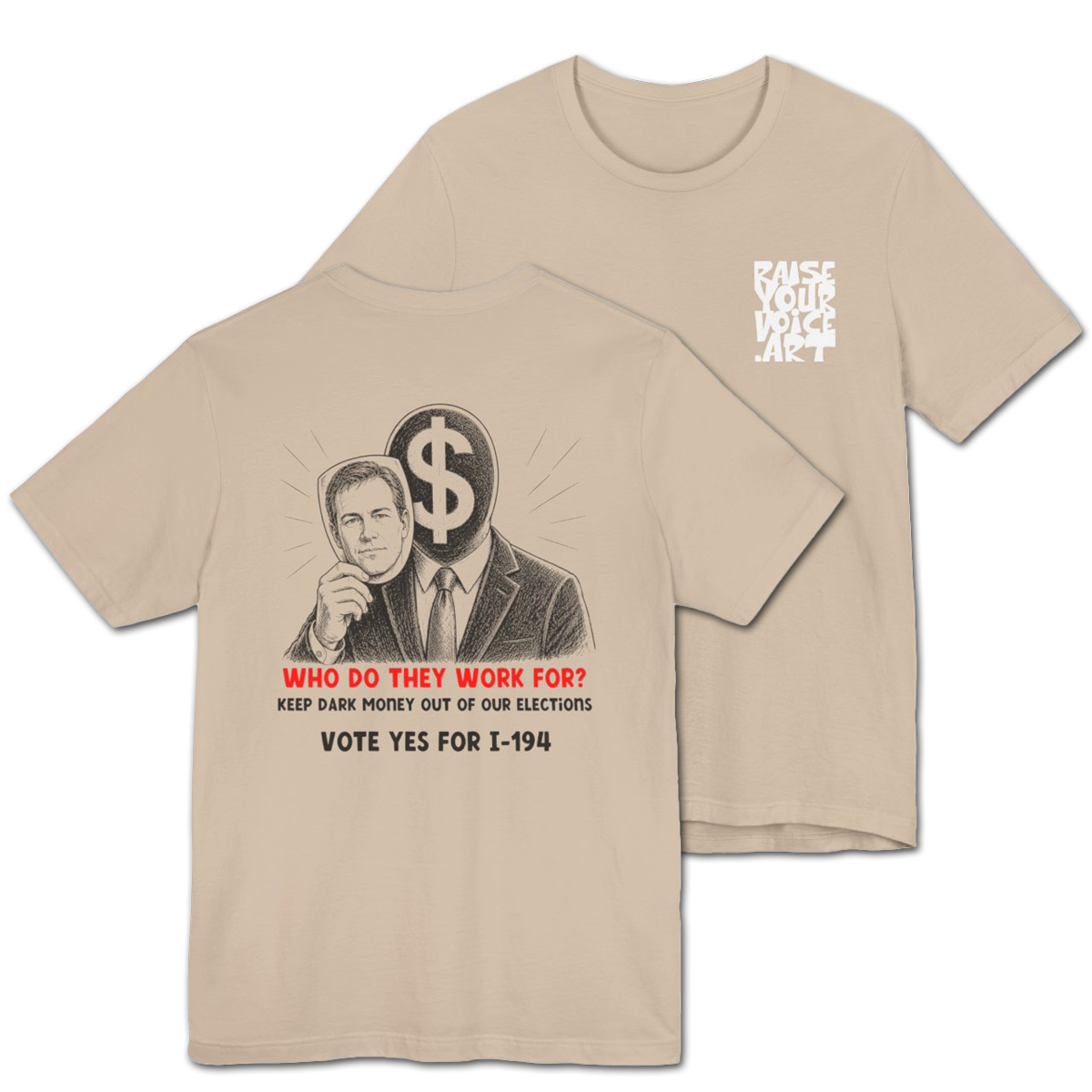The Montana Plan, Who Do They Work For?, image on the back, Unisex Jersey Short Sleeve Tee
