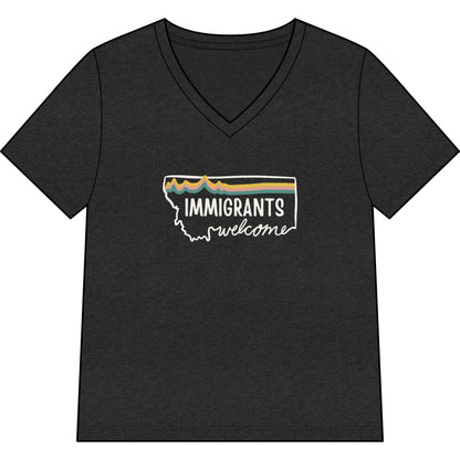 Soft Landing Missoula – 10 Years Welcome, women's v-neck tee.