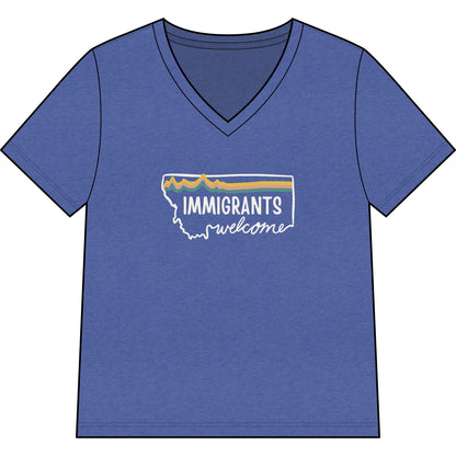 Soft Landing Missoula – 10 Years Welcome, women's v-neck tee.