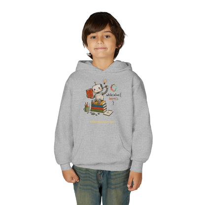 Coding for Kids while (alive) {learn ();} – Youth Heavy Blend Hooded Sweatshirt
