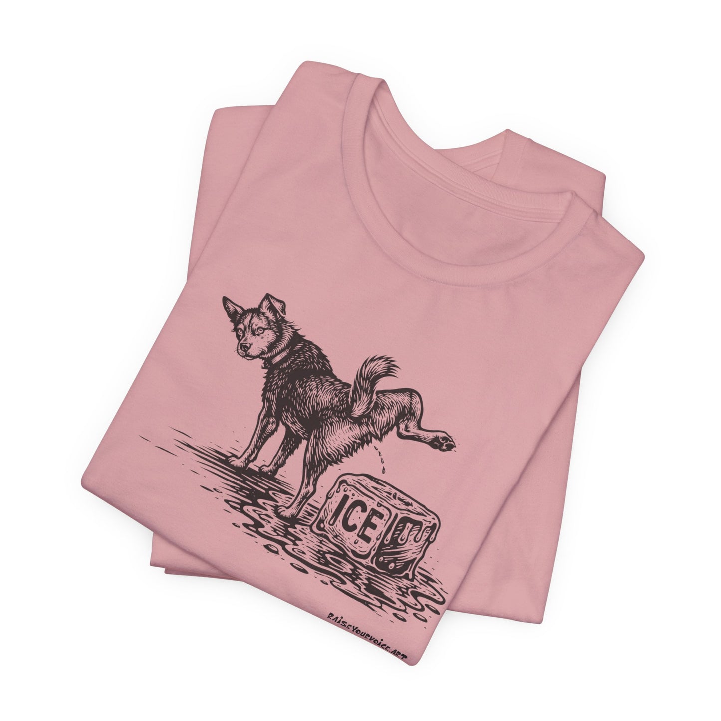 Methods of Resistance: Persistent Pressure, dogs against ice, unisex tee