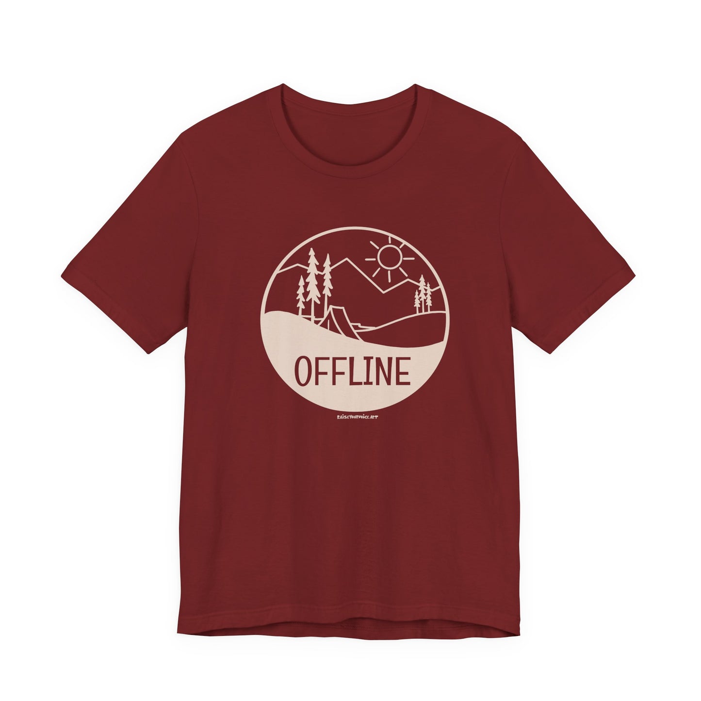Offline,  Unisex Jersey Short Sleeve Tee