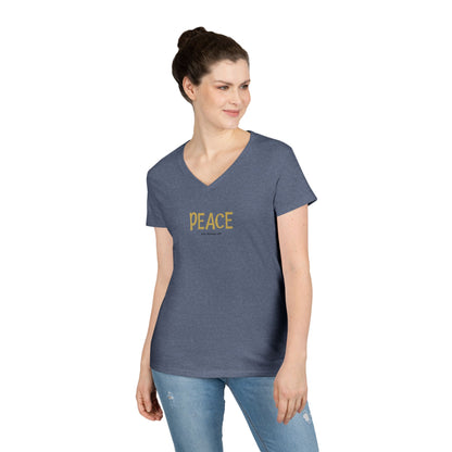 Peace - women's v-neck tee