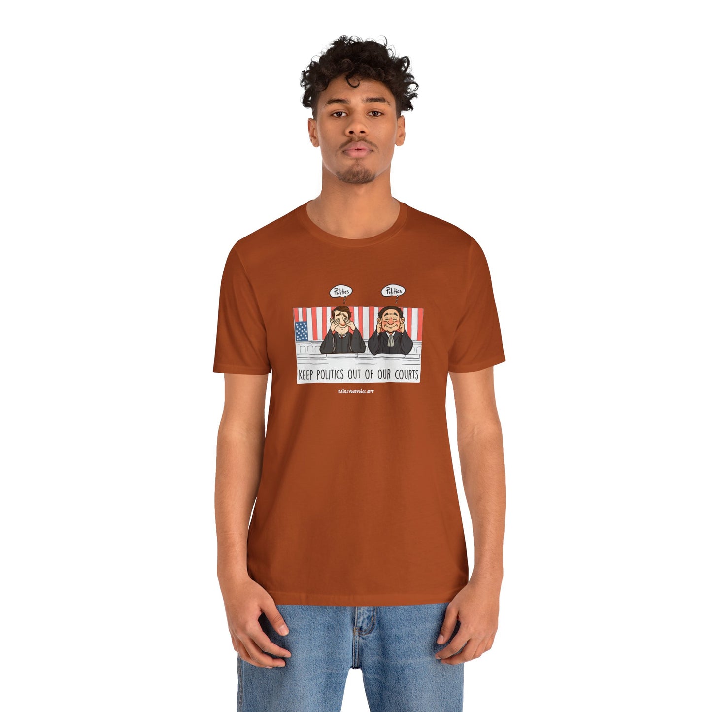 Keep Politics out of Court, unisex tee
