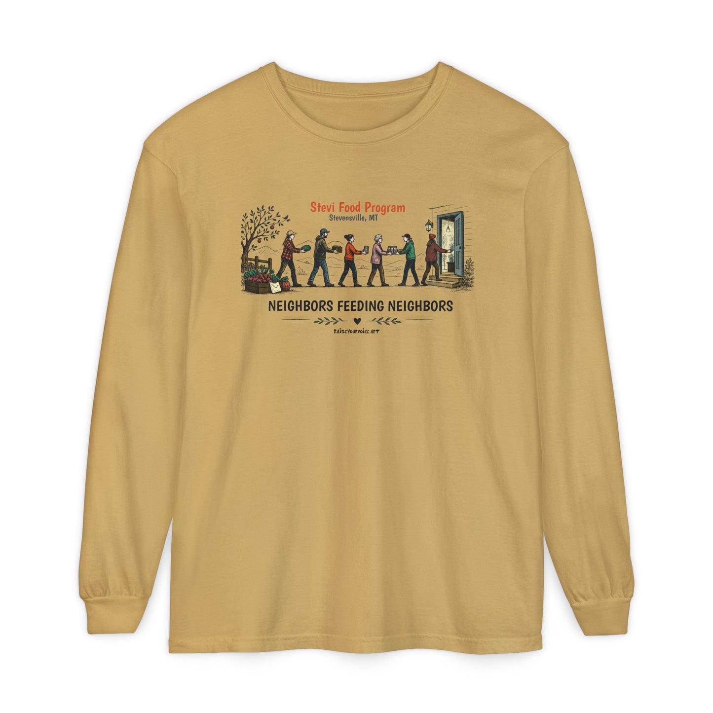 Stevi Food Program, Neighbors Feeding Neighbors - Unisex Long Sleeve