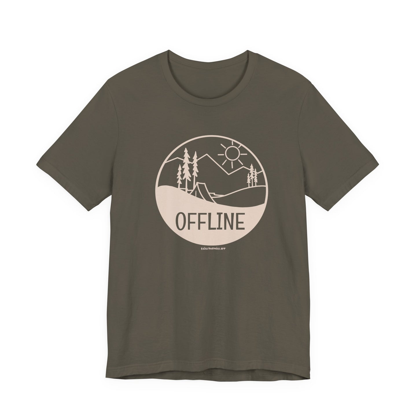 Offline,  Unisex Jersey Short Sleeve Tee