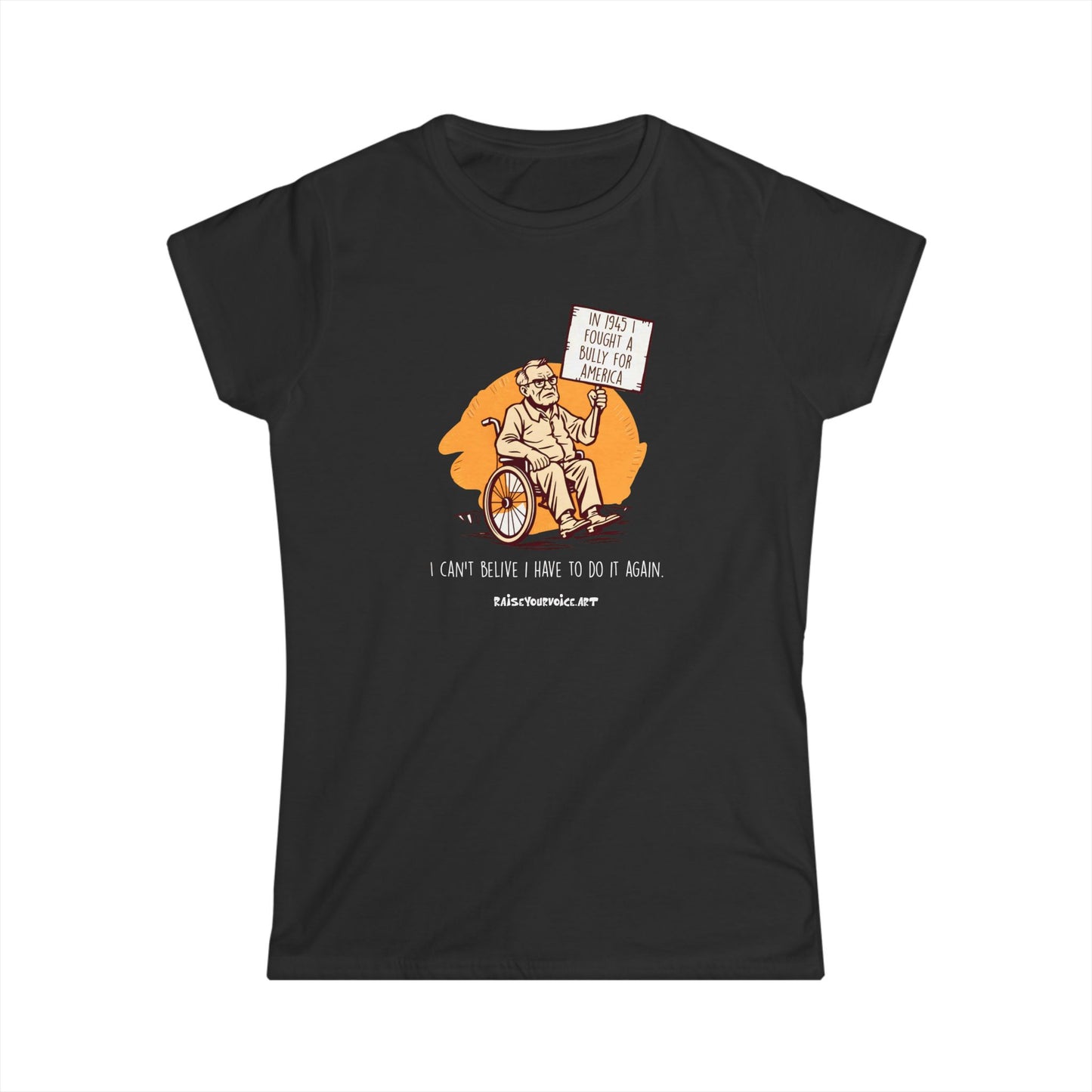 Women's Tee - Raise Your Voice Against Fighting Fascism in America