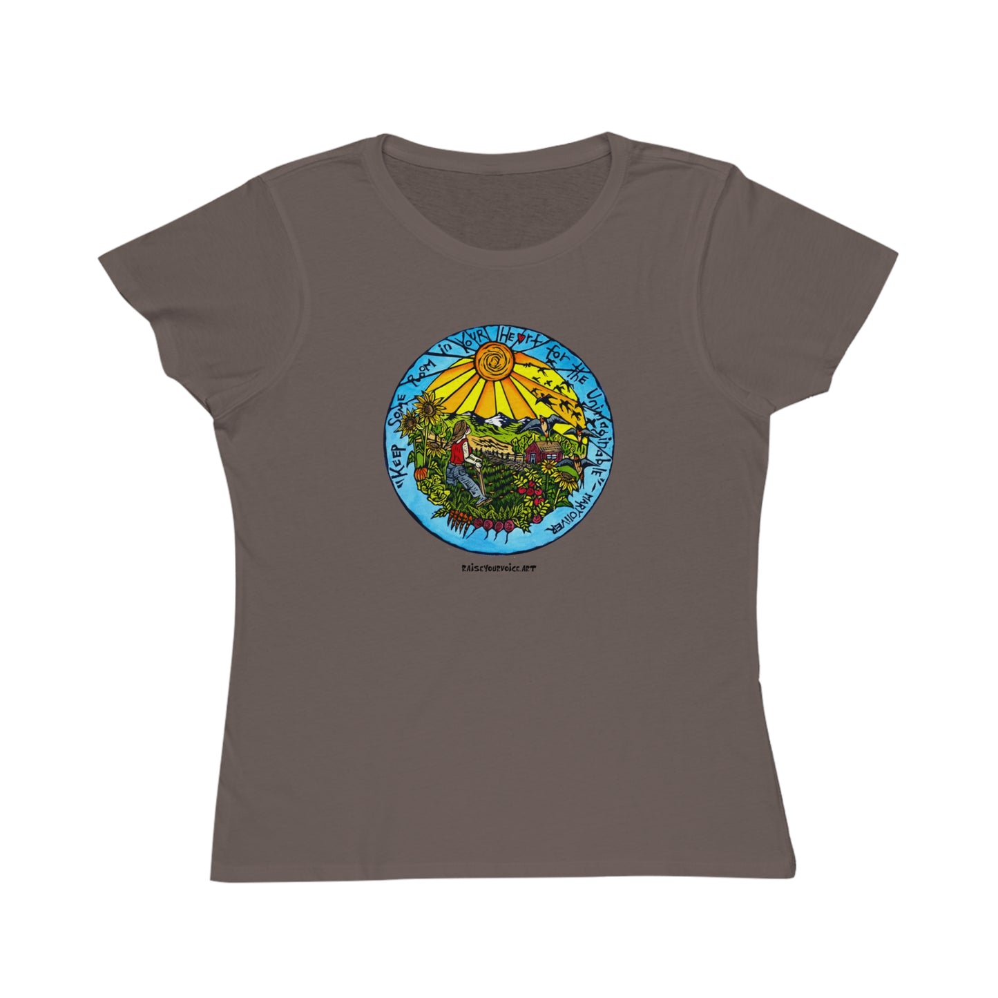 Keep Some Room In Your Heart, women's organic tee