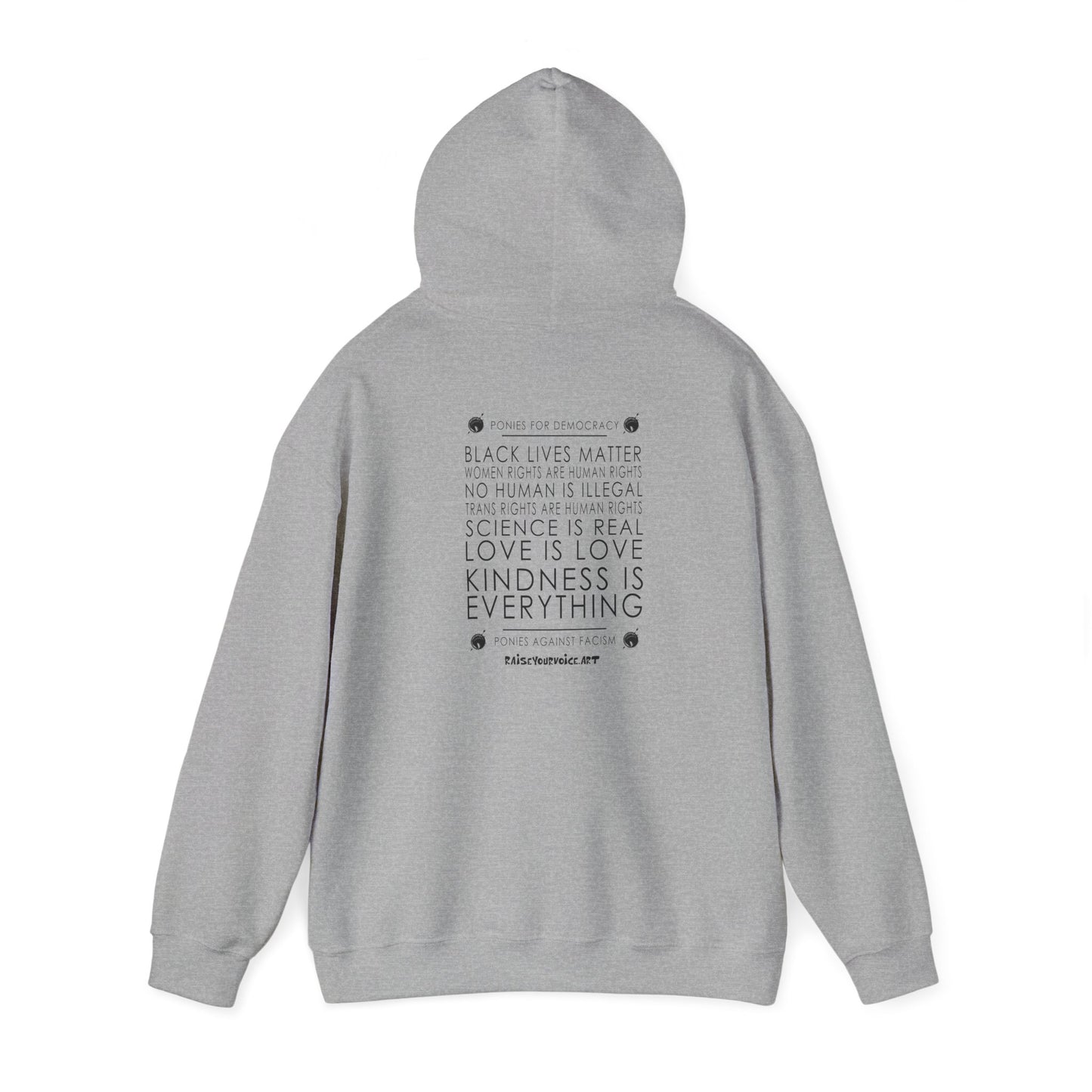 Blue Pony Club - Unisex Heavy Blend™ Hooded Sweatshirt - Love is Love, Kindness is Everything
