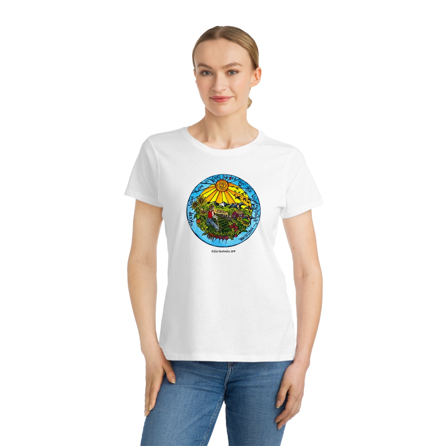 Keep Some Room In Your Heart, women's organic tee