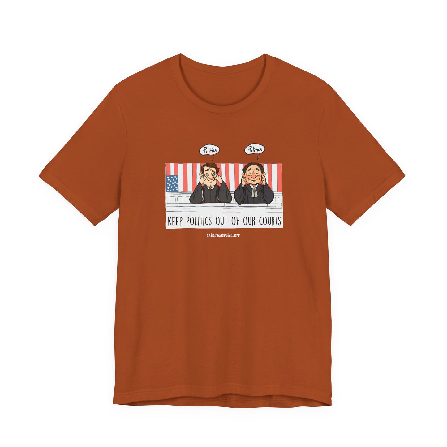 Keep Politics out of Court, unisex tee