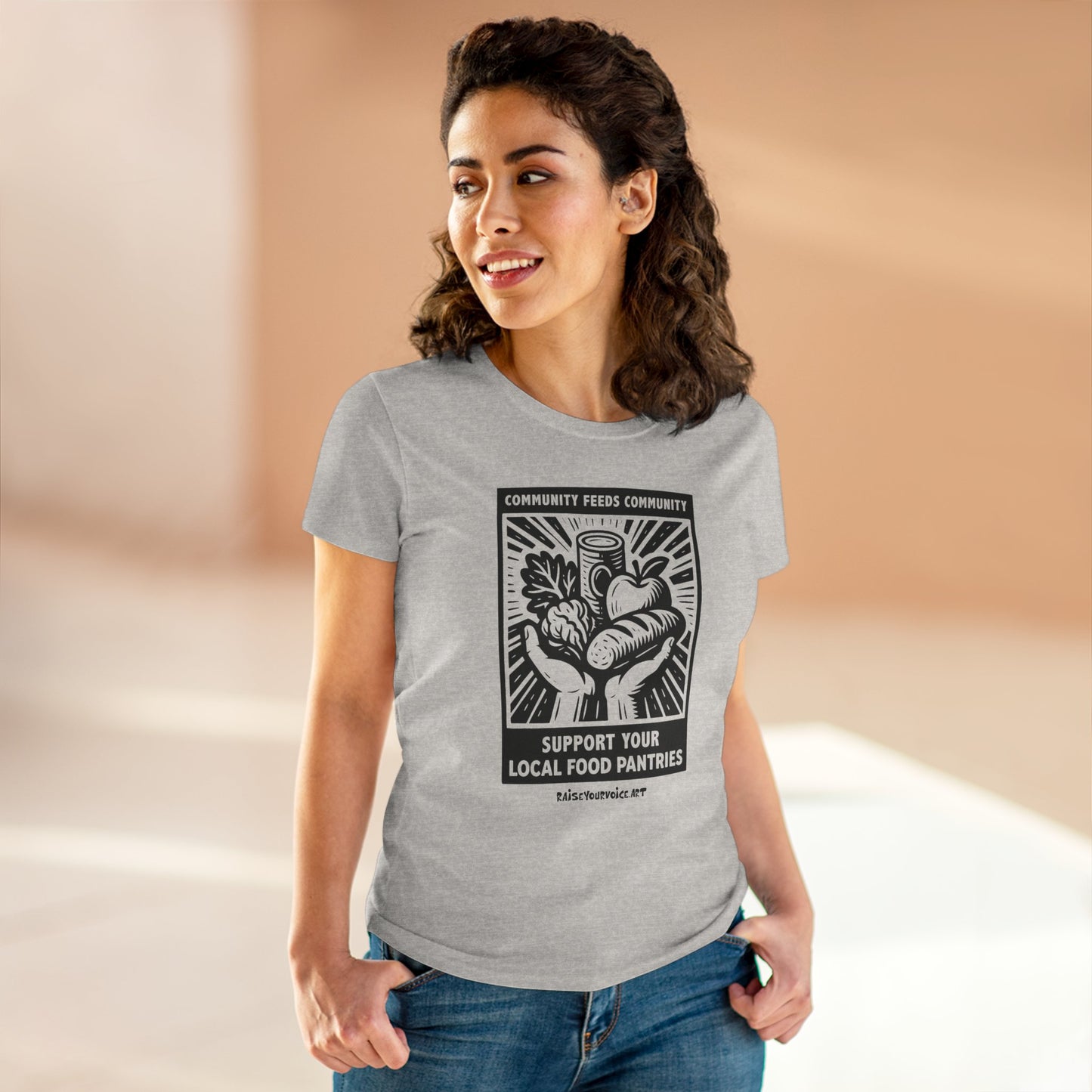 Community Feeds Community, Food Security Awareness Women's Tee