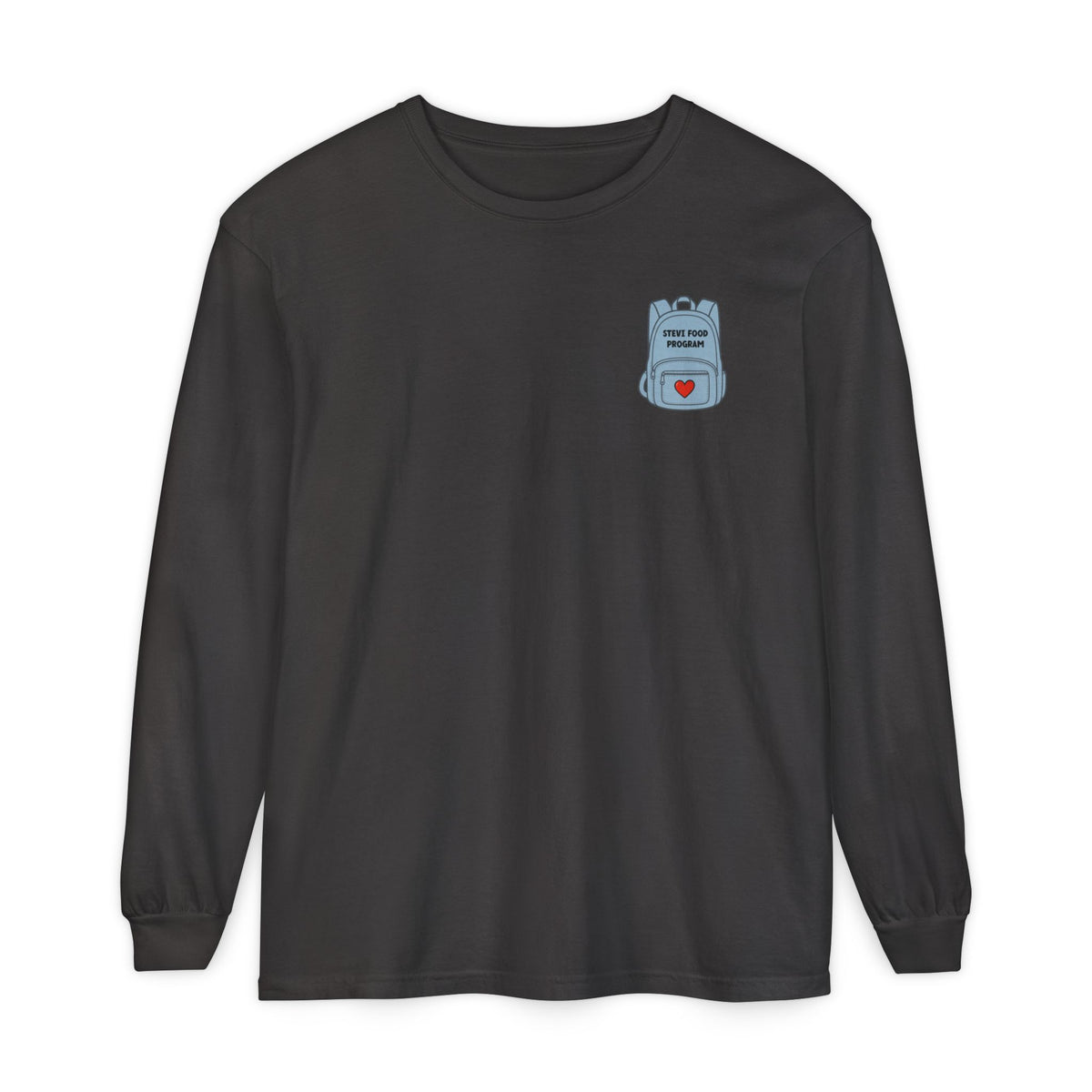 Stevi Food Program in the round, image on the back - Unisex Long Sleeve