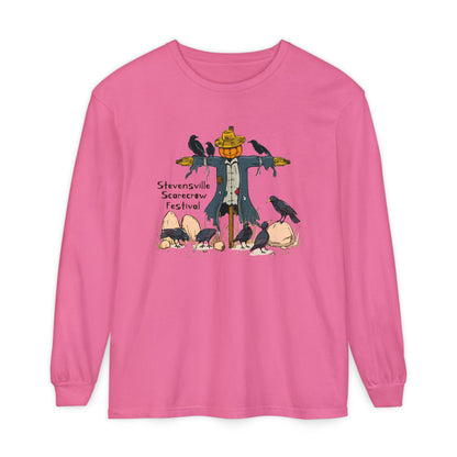 Stevensville Scarecrow Festival – Unisex Garment-dyed Long Sleeve T-Shirt