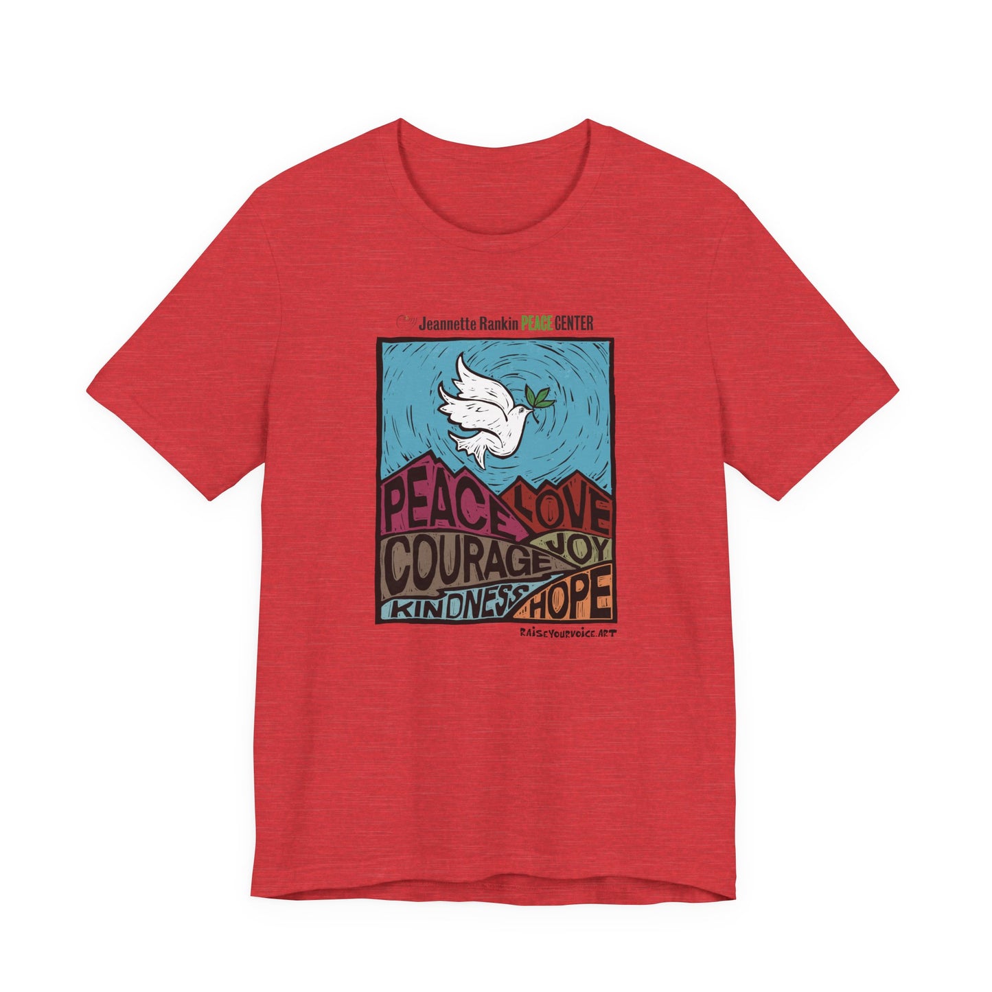 Jeannette Rankin Peace Center Unisex Jersey Short Sleeve Tee