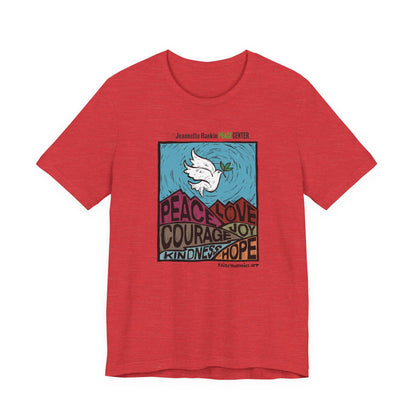 Jeannette Rankin Peace Center Unisex Jersey Short Sleeve Tee