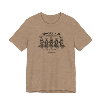 Wild Ideas, chest patch, unisex tee.