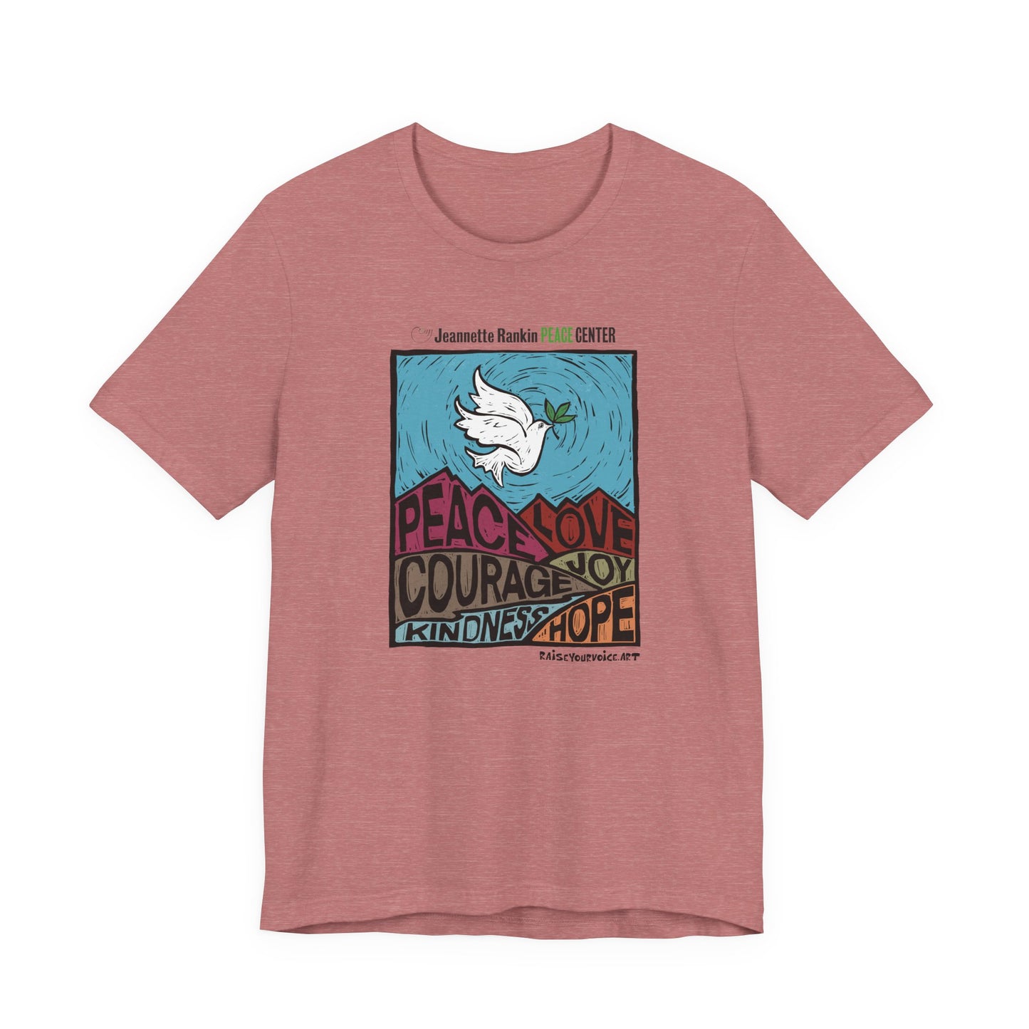 Jeannette Rankin Peace Center Unisex Jersey Short Sleeve Tee