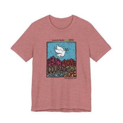 Jeannette Rankin Peace Center Unisex Jersey Short Sleeve Tee