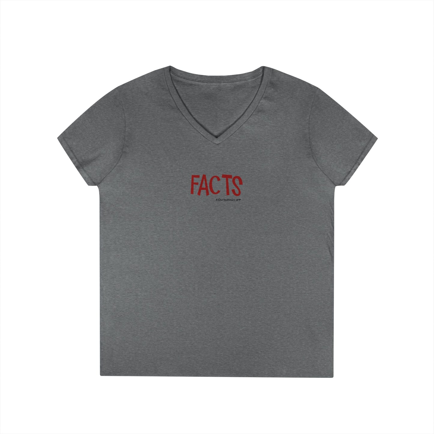 Facts - women's v-neck tee
