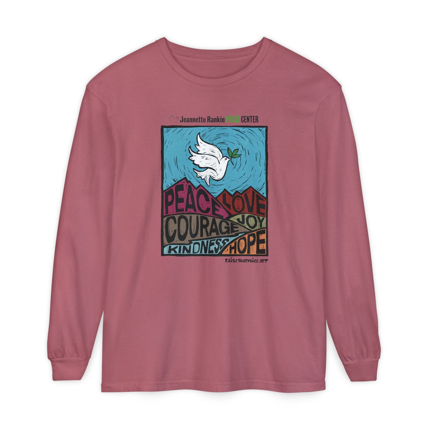Jeannette Rankin Peace Center Unisex Long Sleeve Tee
