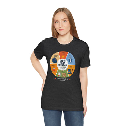 Stevi Food Program in the round – Unisex Jersey Short Sleeve Tee