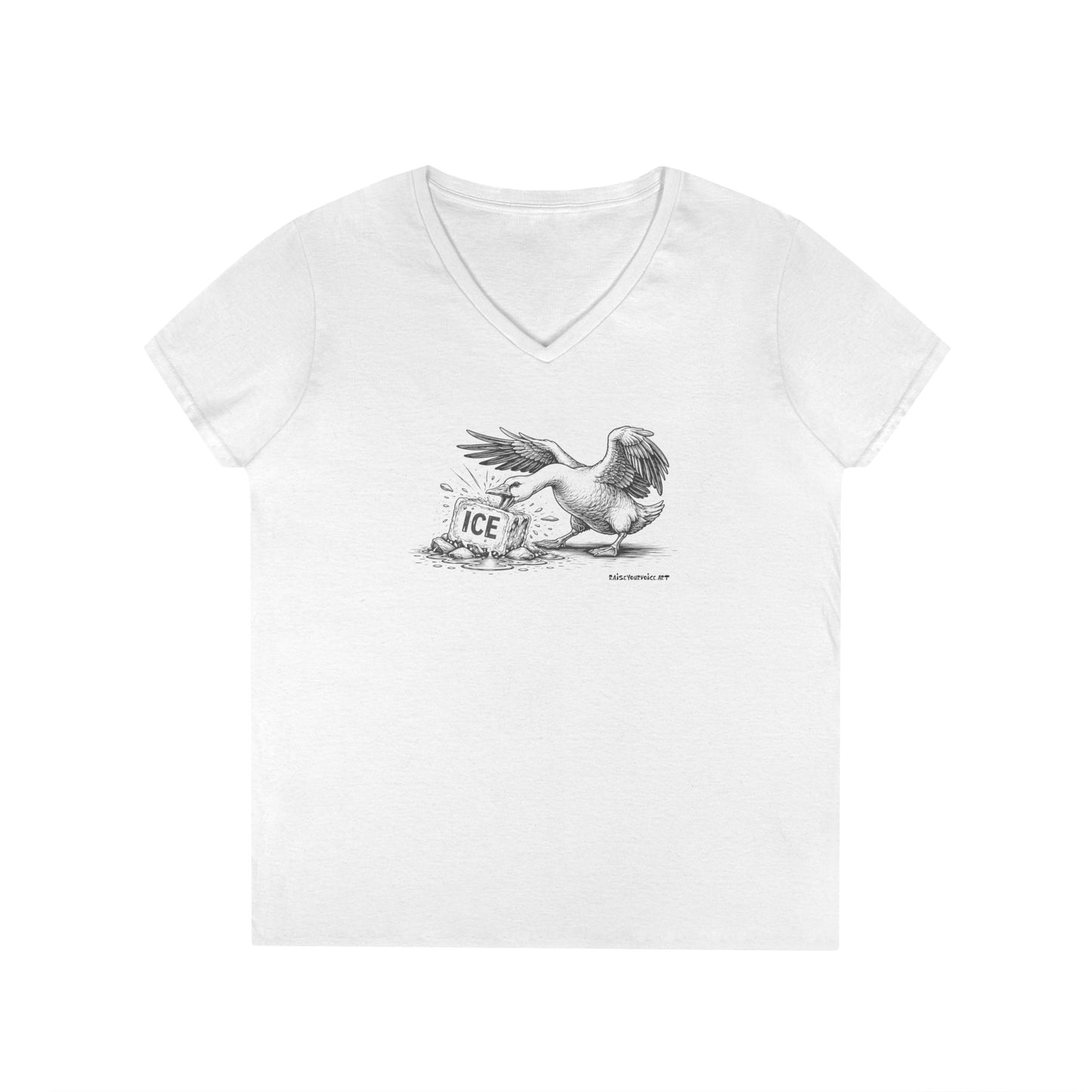 Methods of Resistance: Relentless Chaos - Goose, women's n eck tee.