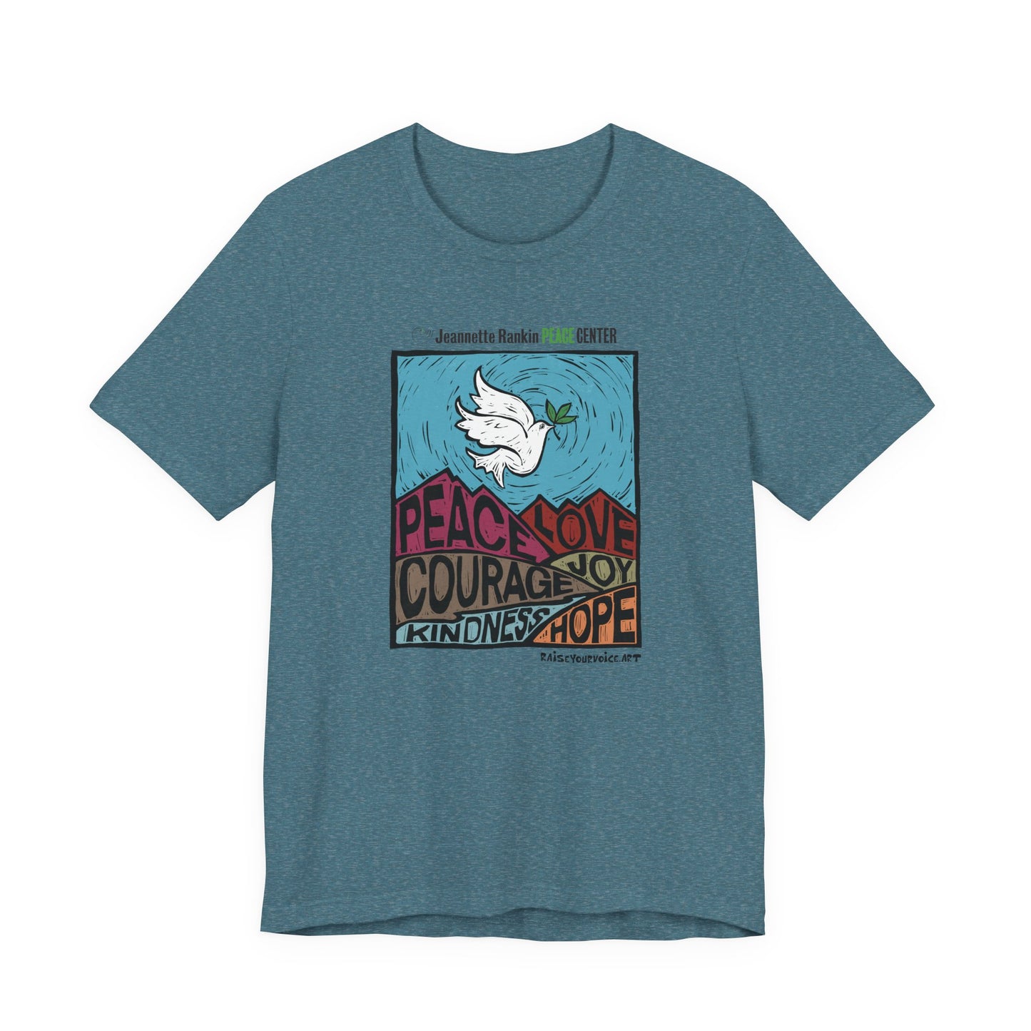 Jeannette Rankin Peace Center Unisex Jersey Short Sleeve Tee