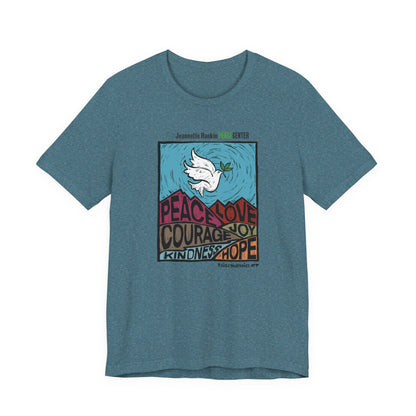 Jeannette Rankin Peace Center Unisex Jersey Short Sleeve Tee