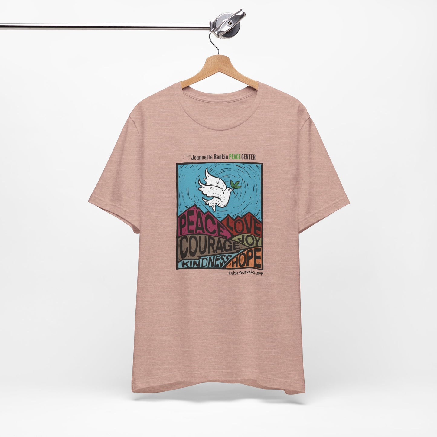 Jeannette Rankin Peace Center Unisex Jersey Short Sleeve Tee