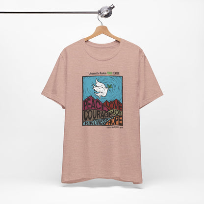 Jeannette Rankin Peace Center Unisex Jersey Short Sleeve Tee