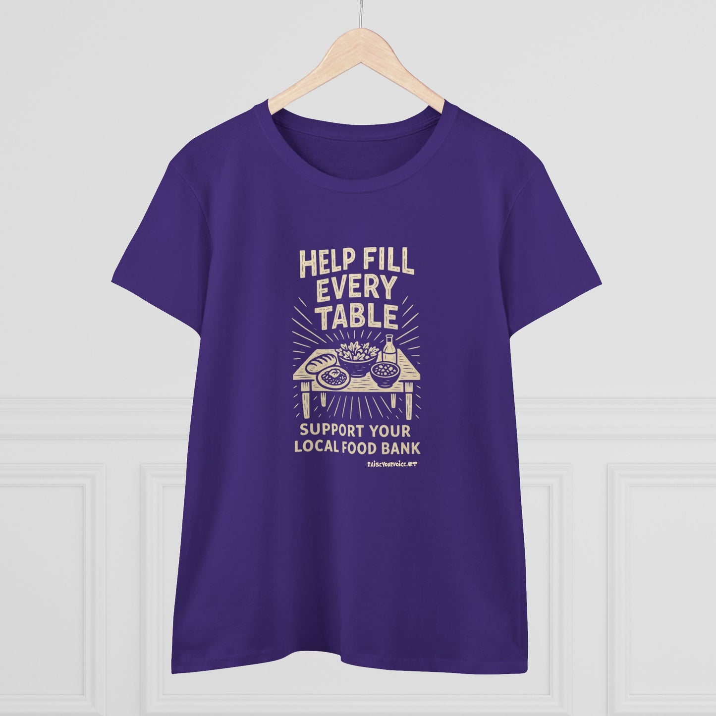 Help Fill Every Table Food Insecurity Awareness Women's Tee