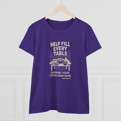 Help Fill Every Table Food Insecurity Awareness Women's Tee