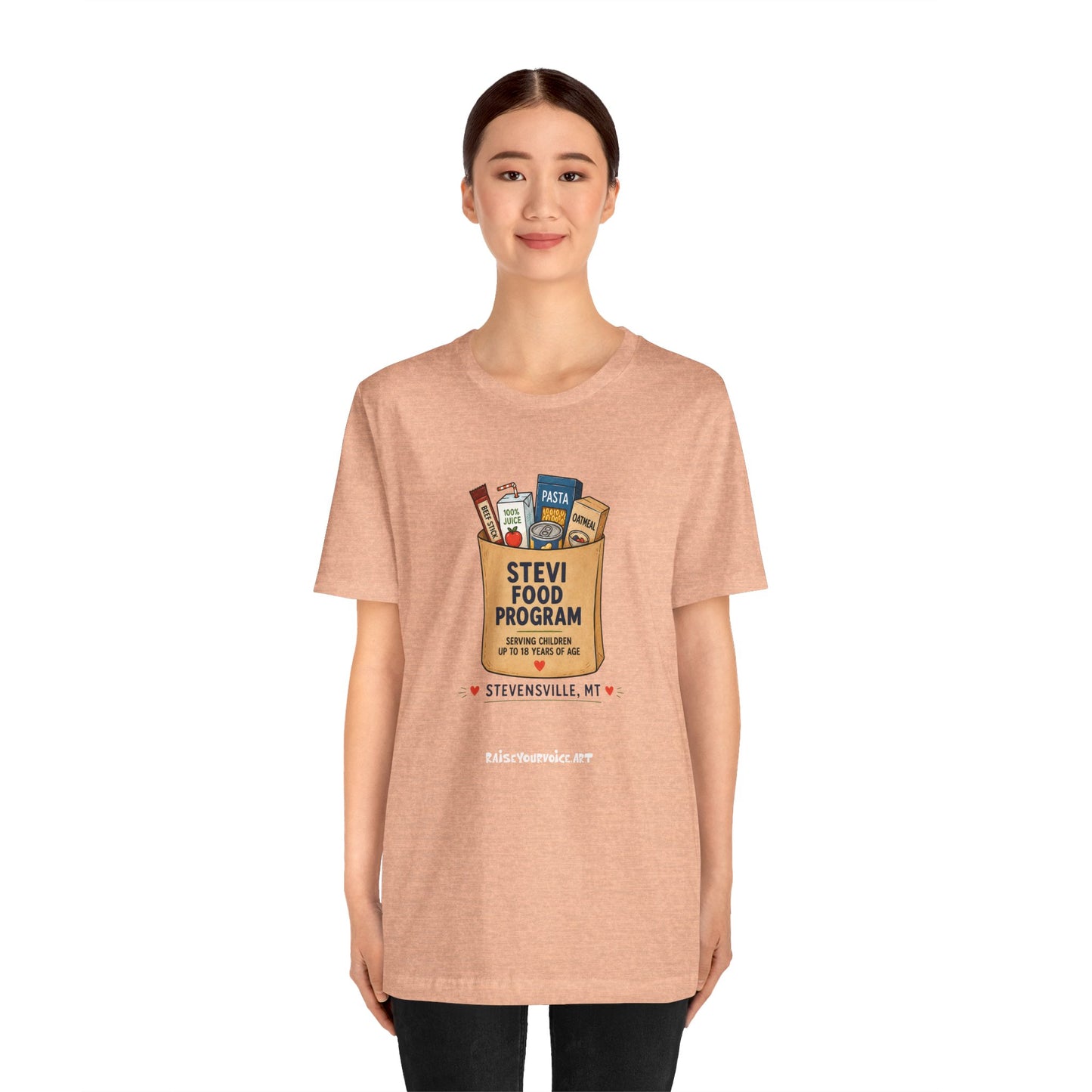 Stevi Food Program Grocery Bag – Unisex Jersey Short Sleeve Tee