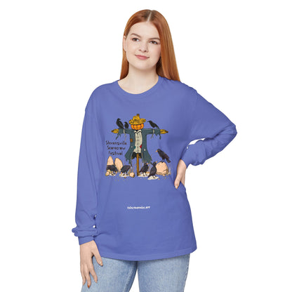 Stevensville Scarecrow Festival – Unisex Garment-dyed Long Sleeve T-Shirt