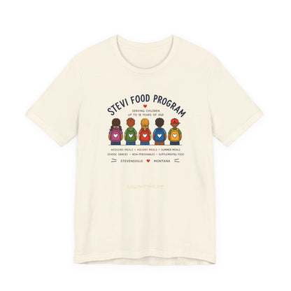 Stevi Food Program Backpacks – Unisex Jersey Short Sleeve Tee