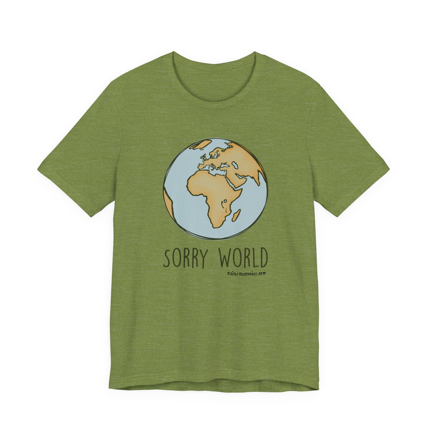 Sorry World Tee, Unisex Graphic T-Shirt, Casual Wear, s, Eco-Friendly Fashion