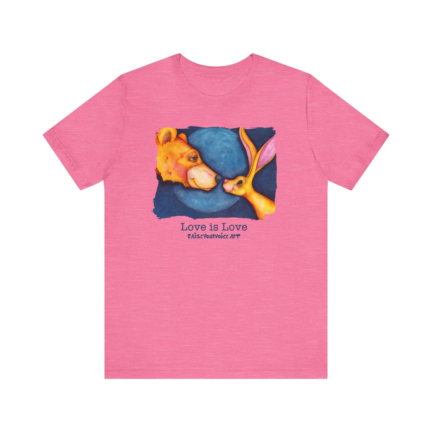 Love is Love Unisex Jersey Tee - Cute Animal 'Lovers' Shirt