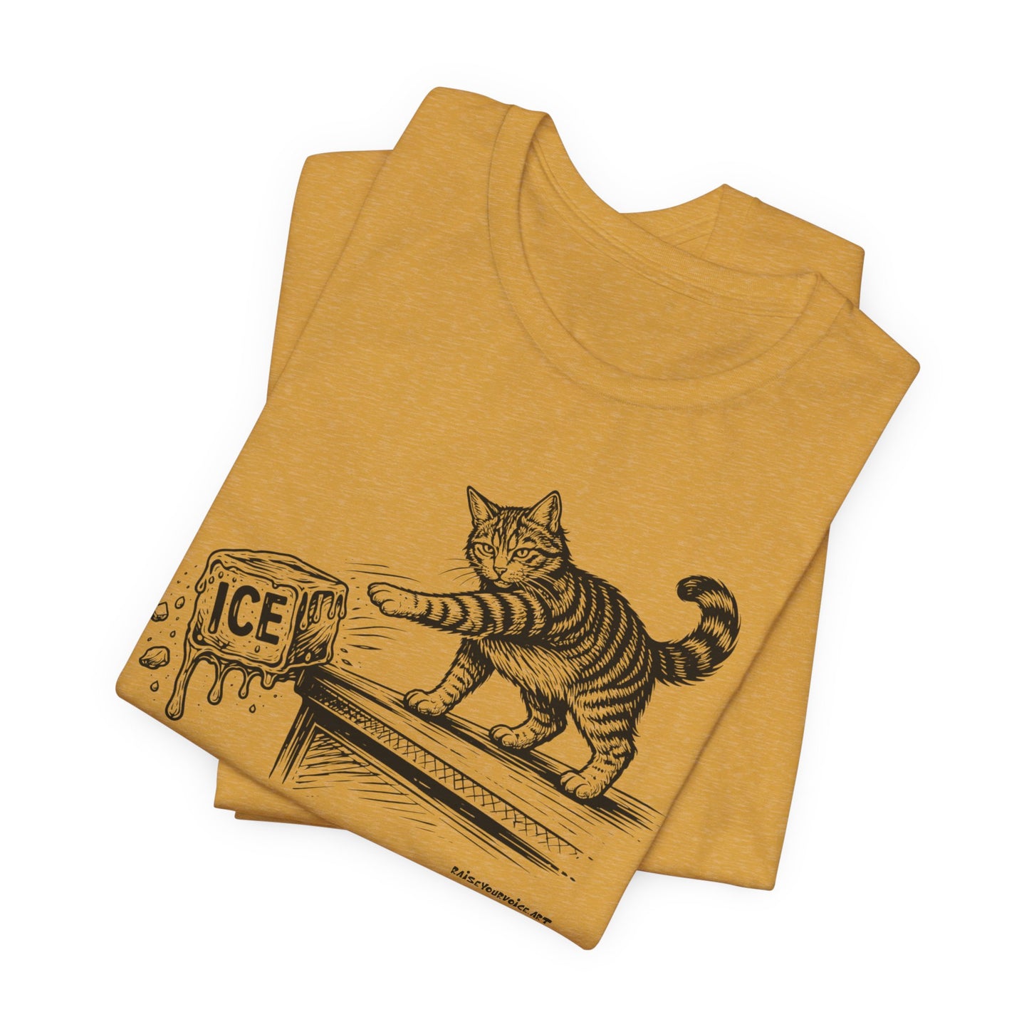 Methods of Resistance: Refusal, cats against ice, unisex tee