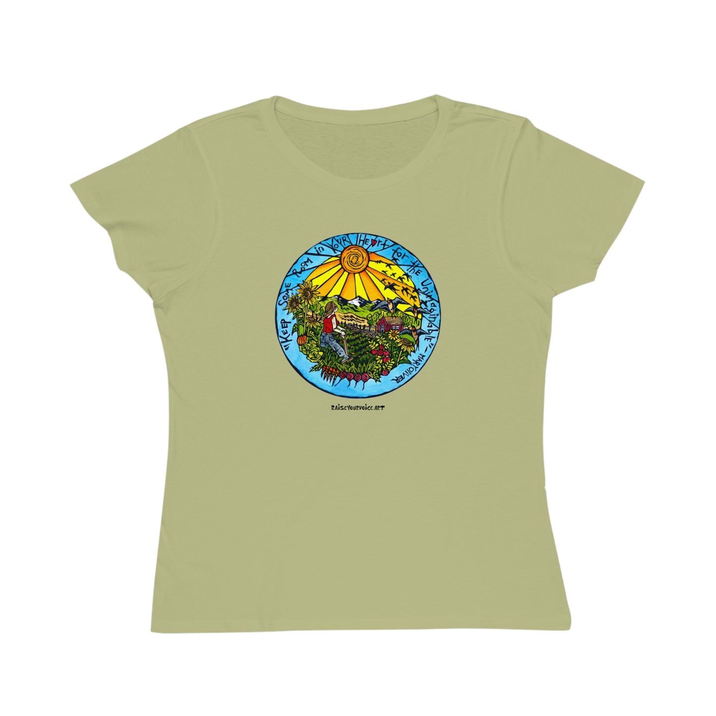 Keep Some Room In Your Heart, women's organic tee