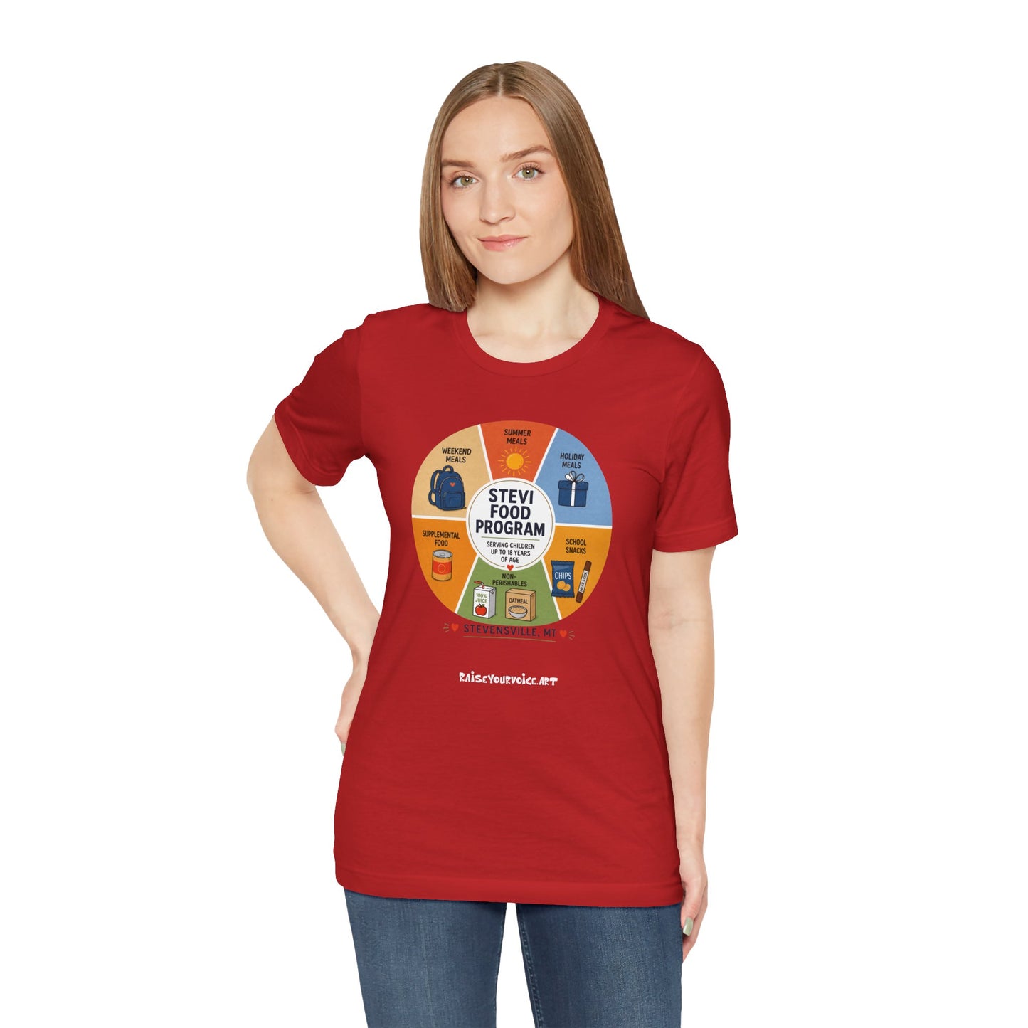 Stevi Food Program – Unisex Jersey Short Sleeve Tee
